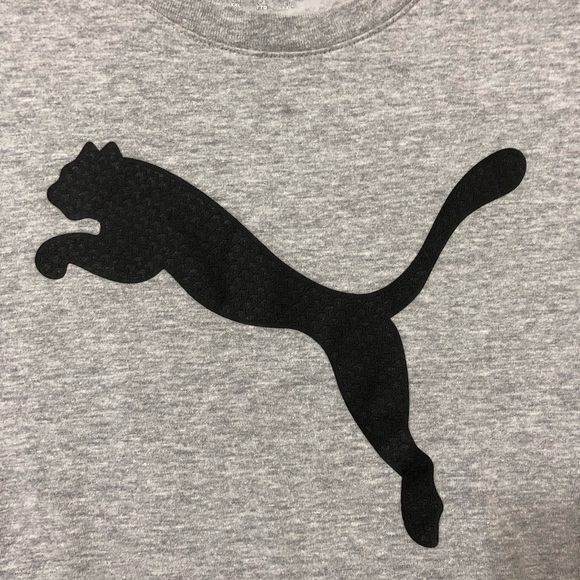 Puma Men T-Shirt XXL Grey Crewneck Short Sleeve Athleisure - Picture 3 of 10